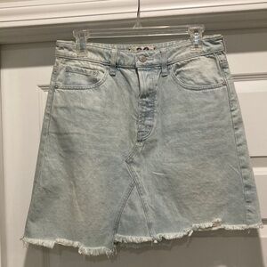 We The Free Sand Wash  Denim Skirt